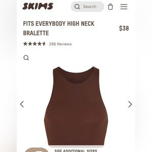 Fits everybody high neck bralette